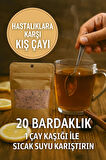 Doğal Karışım Kış Çayı,Nane, Limon, Okaliptus, Dut, Zencefil, Kuşburnu,Pancar Şekeri 20 bardaklık