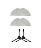 Dreame L10 Siyah Uyumlu Yedek Mop ve Yan Fırça-4 Parça