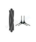Dreame L10S Pro Gen 2 Uyumlu Yedek Silikon Ana Fırça ve Yan Fırça-3 Parça