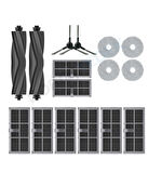 Dreame L10S Pro Ultra Head Kauçuk Fırça Hepa Filtre Mop Seti-16 Parça