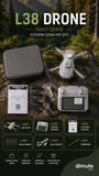 L38 Drone 4K HD Kameralı Fırçasız Motorlu Akıllı Sensörlü 500-700 m Menzil
