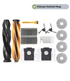Dreame L40S Pro Ultra (RLL74CE) Ana Fırça Takımı Hepa Filtre Mop Set Toz torbası Yan Fırça-14 Parça