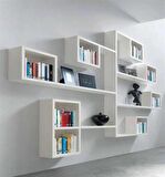 Labirent Mdf Kitaplık Raf