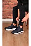Şık Tasarım Bağcıklı Hafif Günlük Yürüyüş Rahat Taban Casual Sneaker Spor Ayakkabı