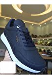 Şık Tasarım Bağcıklı Hafif Günlük Yürüyüş Rahat Taban Casual Sneaker Spor Ayakkabı