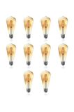 4w Rustik Led Ampul 10 lu Dekoratif Vintage Retro Amber Renk