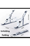 Ayarlanabilir Macbook Laptop Tablet Notebook Bilgisayar Standı Katlanabilir