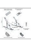 Ayarlanabilir Macbook Laptop Tablet Notebook Bilgisayar Standı Katlanabilir