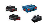 Bosch GBA 18V 2x2ah + GAL 18V-40 + L-box