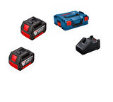 Bosch GBA 18V 2x3ah + GAL 18V-40 + L-box