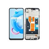 Oppo Realme C21 ile Uyumlu Lcd Ekran Dokunmatik Çıtalı Rmx3201