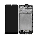 Samsung Galaxy M21 M215F ile Uyumlu Oled Ekran Dokunmatik Çıtalı