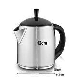 Inox Demlik 900 Ml Paslanmaz Çelik Semaver Çay Makine Demliği  720845