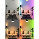 Rgb Uzaktan Kumandalı Led Lamba Ambiyans Aydınlatma Renk Değiştiren Ampul Led Işık