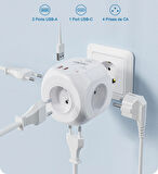 Lencent 20w 7ın1 Tam Korumalı Priz Çoklayıcı