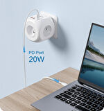 Lencent 20w 7ın1 Tam Korumalı Priz Çoklayıcı