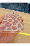 İPhone 14 Pro Max Leopar Desen Hologramlı Kılıf Darbe Korumalı Kapak