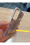 Samsung Galaxy A35 Leopar Desen Hologramlı Kılıf Darbe Korumalı Kapak
