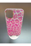 İPhone 13 Ve İPhone 14 Uyumlu Leopar Desen  Hologram Kapak Darbe Korumalı Kılıf