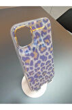 İPhone 13 Ve İPhone 14 Uyumlu Leopar Desen  Hologram Kapak Darbe Korumalı Kılıf