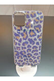 İPhone 13 Ve İPhone 14 Uyumlu Leopar Desen  Hologram Kapak Darbe Korumalı Kılıf