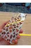 Xiaomi Redmi 13C 4G Leopar Desen Hologramlı Kılıf Darbe Korumalı Kapak