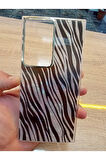 Samsung Galaxy S23 Ultra Leopar Desen Hologramlı Kılıf Darbe Korumalı Kapak