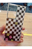 Samsung Galaxy S23 Ultra Leopar Desen Hologramlı Kılıf Darbe Korumalı Kapak