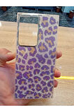 Samsung Galaxy S23 Ultra Leopar Desen Hologramlı Kılıf Darbe Korumalı Kapak