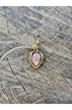 Doğaltaş Levander Güneş Taşı Kolye Kararmaz Zincirsiz