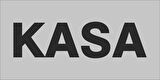 20x10 cm Kasa Yazısı PVC Levha Uyarı Yönlendirme