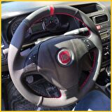 Fiat Linea Araca Özel Direksiyon Kılıfı (Nubuk Noktalı Yüzüklü)