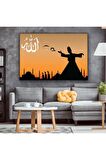 Mevlana Dansı Kanvas Tablo