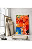 Suluboya Renkli Boyamaları Duvar Sanatı, Oturma, Yatak, Yemek, Ofis Duvarı Kanvas Tablo