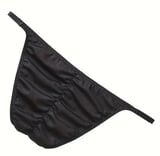 Erkek  Siyah Büzgülü Slip İç Giyim
