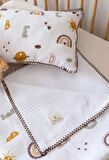 Waffle Müslin Pike Örtü 100x100 & Yastık Kılıfı 35x45 %100 Pamuk Oeko-teks Sertifikalı