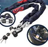Armor LOKİ10 mm Kalınlık 1.50 Metre Motorsiklet Scooter Zincir Kilit U Bar Loki10