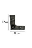 Kanepe Koltuk Tv Ünitesi Konsol Yükseltme Loft Model Plastik Ayak 11 Cm Siyah Renk 8 Adet