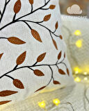  1 adet nakışlı kırlent kılıfı 43 x 43 cm kare yastık kılıfı fermuarlı