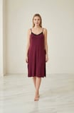 Kadın Bordo Cut Out Detaylı Yırtmaçlı Sexy Gecelik – Modern ve Şık Tasarım