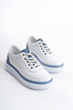 Günlük Hakiki Deri Kadın Sneakers Ayakkabı Lv7023