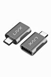 LivX Usb3.0 To Type C Çevirici Dönüştürücü Otg Adaptör Ikili Paket Otgcm 2liPaket-OTGCM