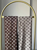 LV DESEN İPEKSİ KAŞMİR ÇİFT TARAFLI ŞAL