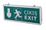 Acil Çıkış (Aşağı Yön) Levhası