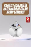 Katlanabilir Askılı Kamp Lambası 5 Kanatlı Pratik Güneş Enerjili