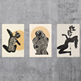 3 lü poster tablo M16