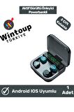 Active Bluetooth Kulaklık Yüksek Bass Powerbanli 4 Kulaklık Tws