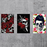 3 lü poster tablo M24