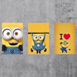 3 lü poster tablo M27