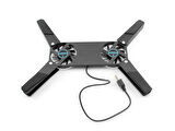 Katlanabilir, Soğutma Pedi, Dizüstü Soğutucu, Çift Fanlı Dizüstü Bilgisayar Standı, USB Powered, 7-15 inç, notebook Soğutucu,